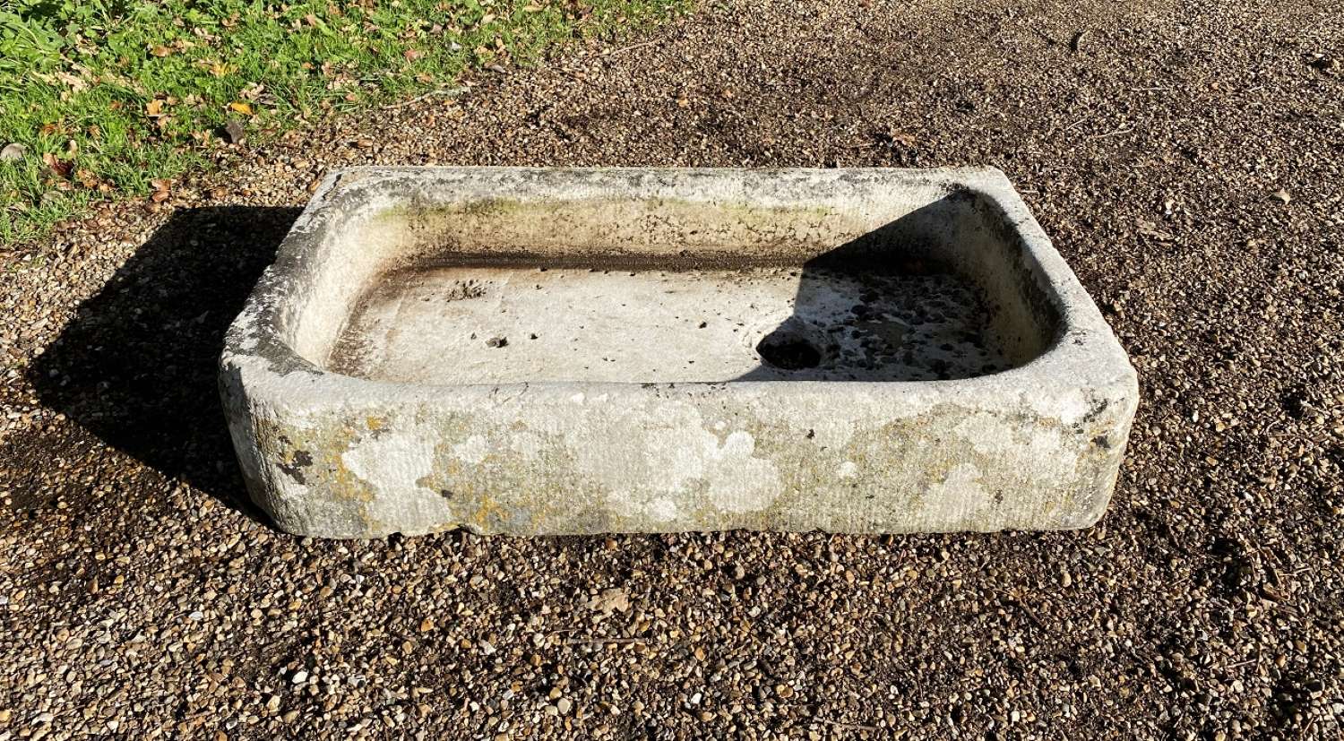 Carved Limestone Sink