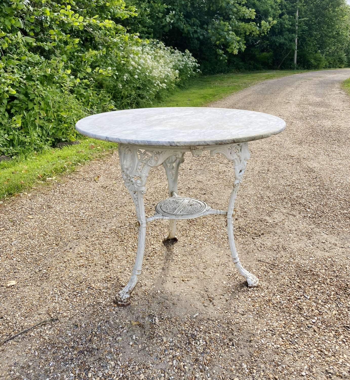 Marble and Iron Table