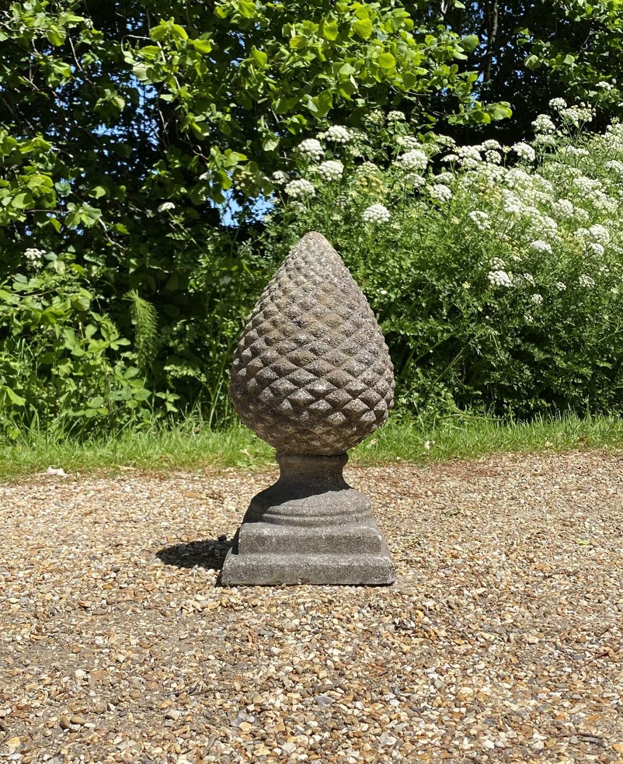 Patinated Pine Cone Finial