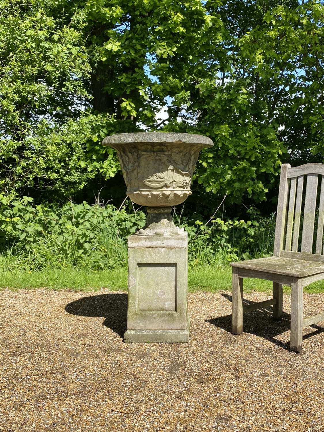 French Urn and Pedestal