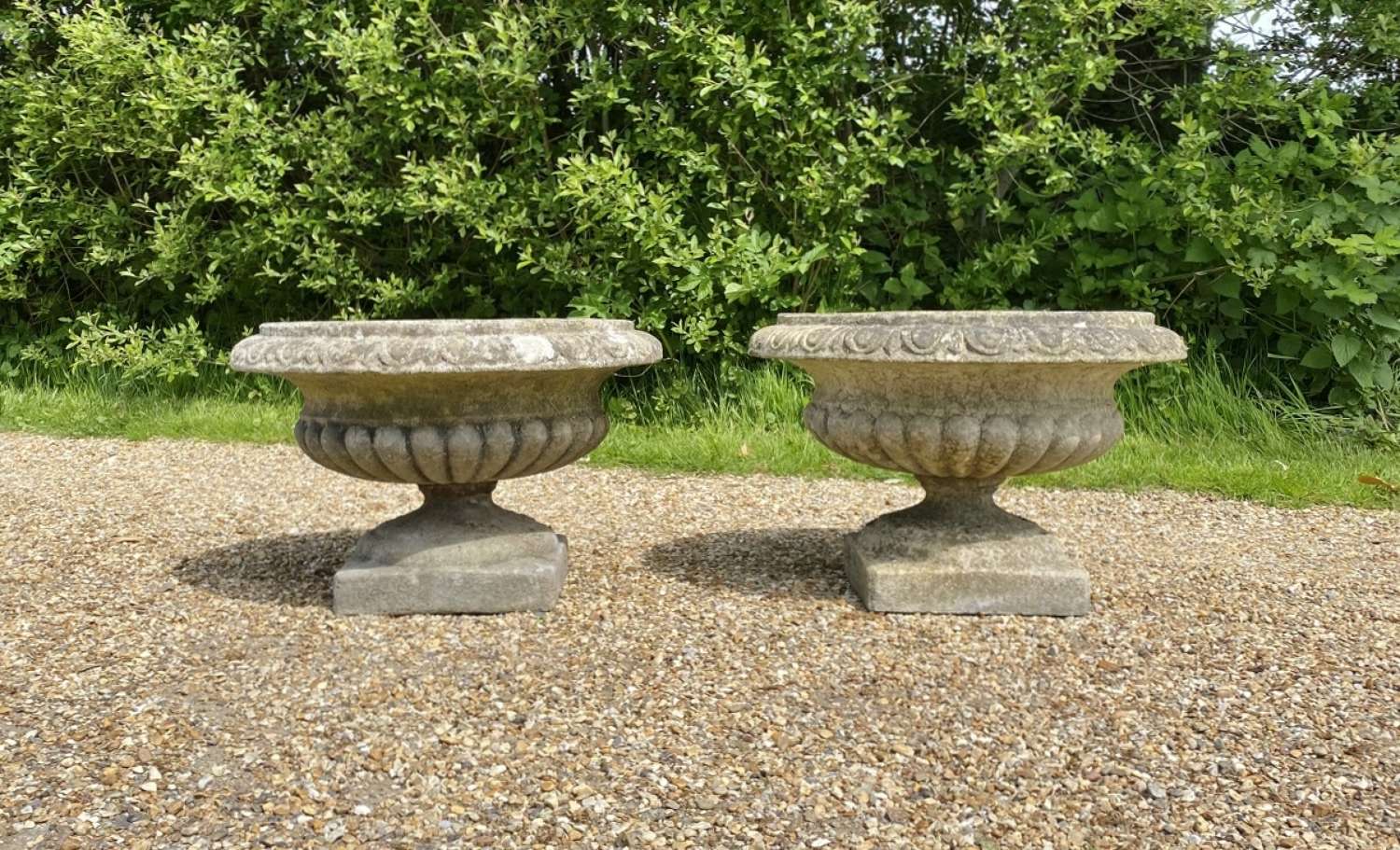 Pair of Classic Garden Urns