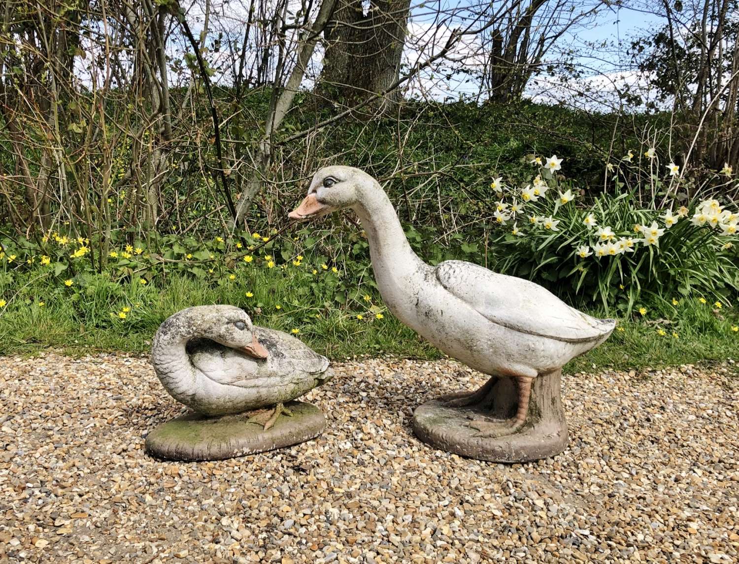 Pair of Vintage Geese