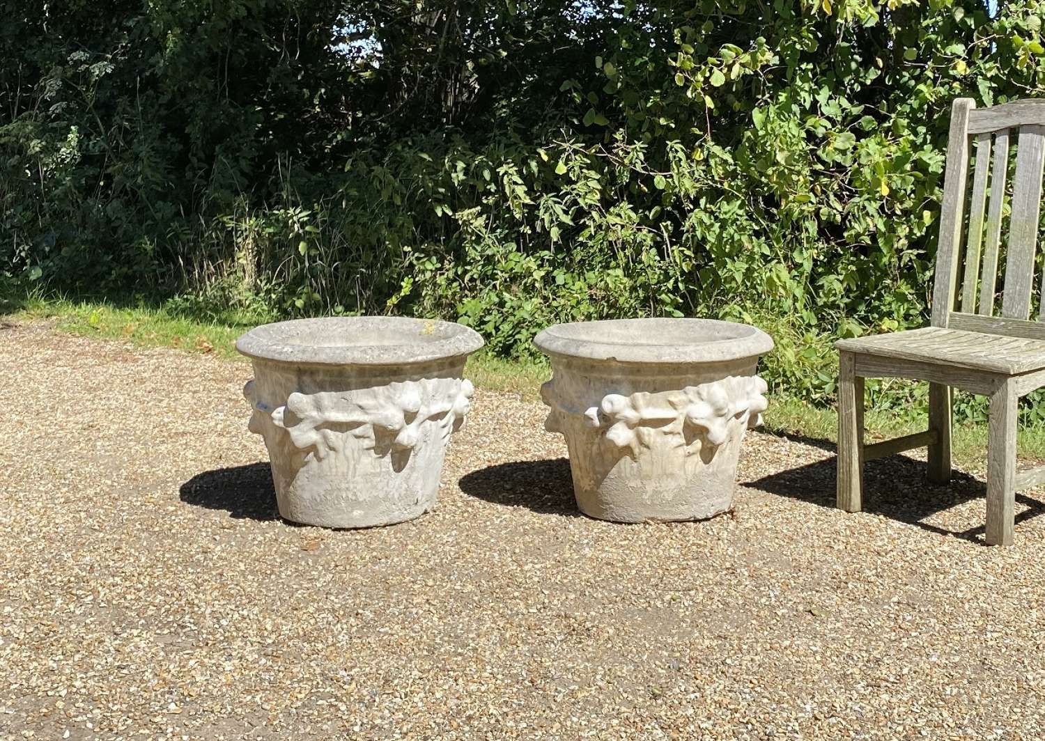 Pair of Large Fruit Planters