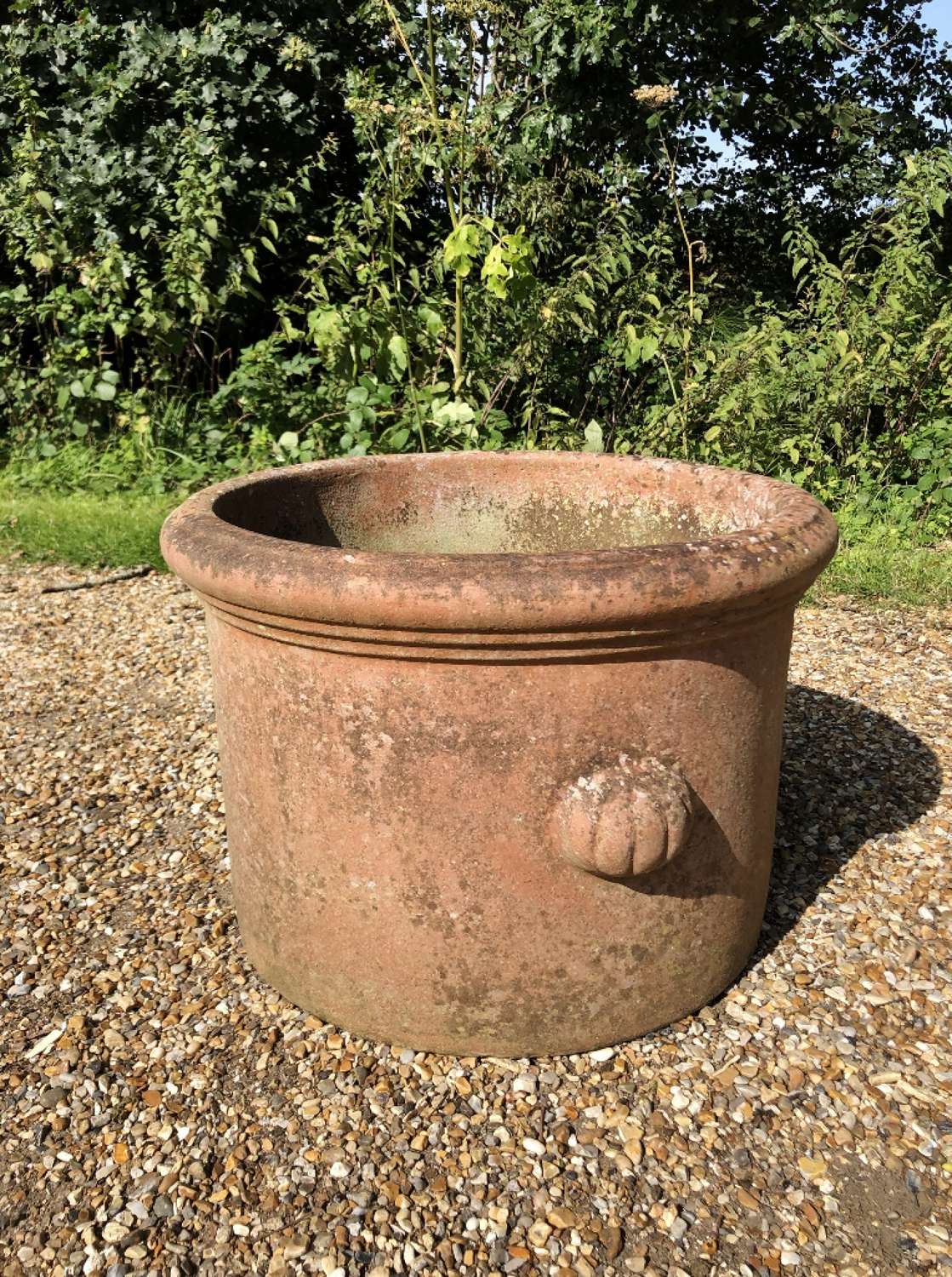 Terracotta Planter with Fluted Handles