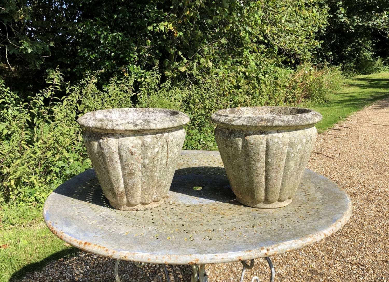 Pair of French Grandon Fres Planters