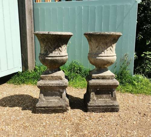 Pair of Deco Urns