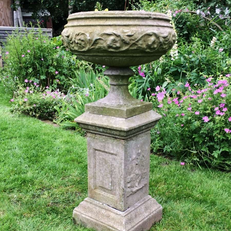 Garden Urn and Pedestal