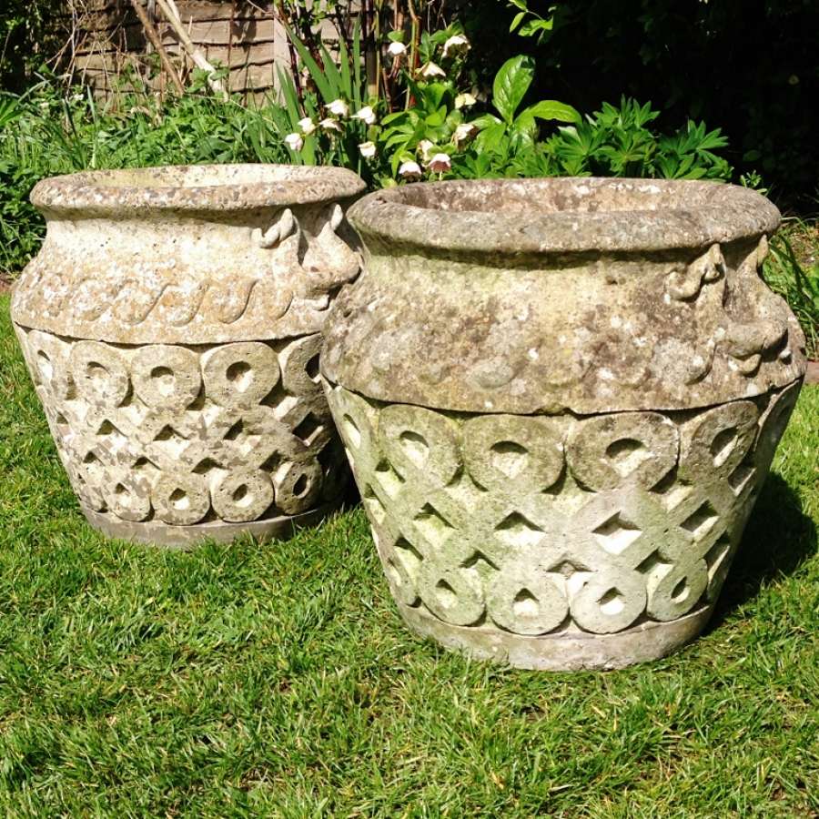 Pair of Celtic Pots