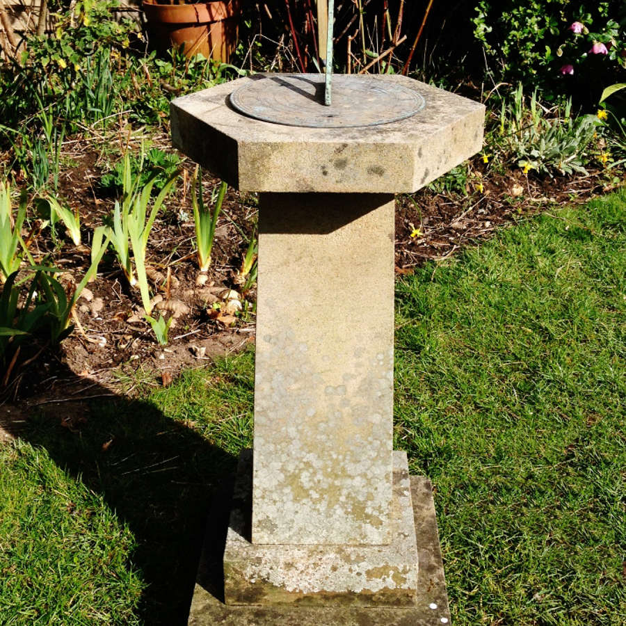 Carved Stone Sundial