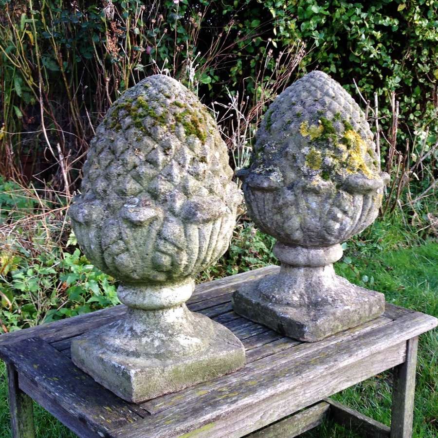 Weathered Pinecone Finials (another pair available)