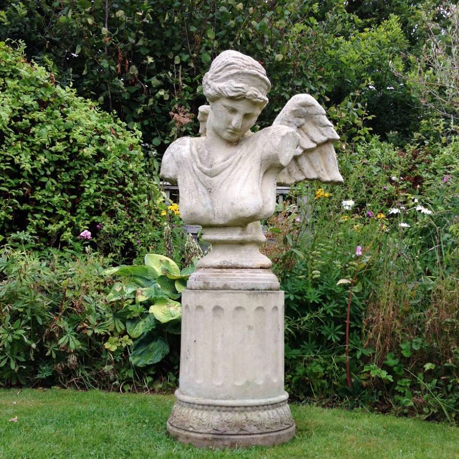 Winged Bust and Pedestal