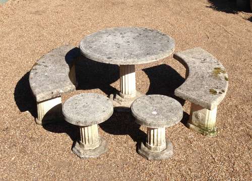 Stone Seating Set