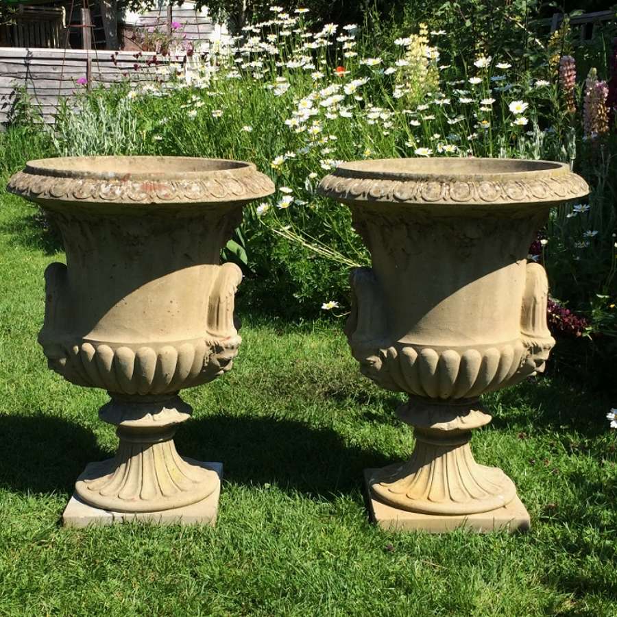 Pair of Handled Urns