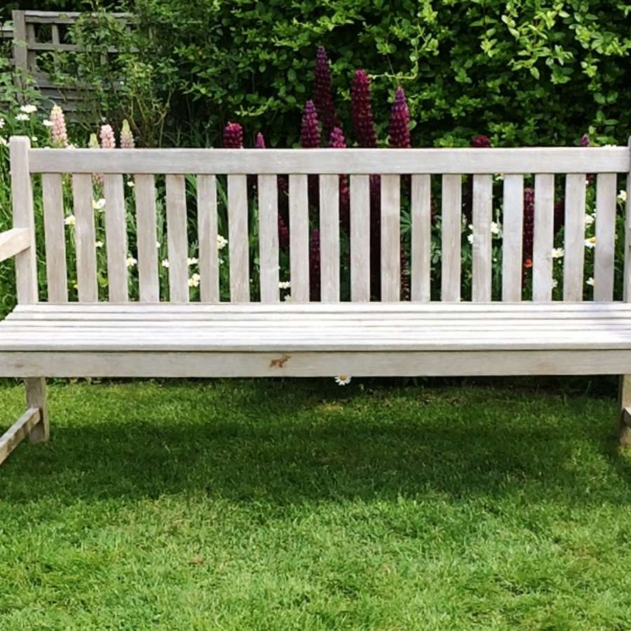 6ft Silvered Bench