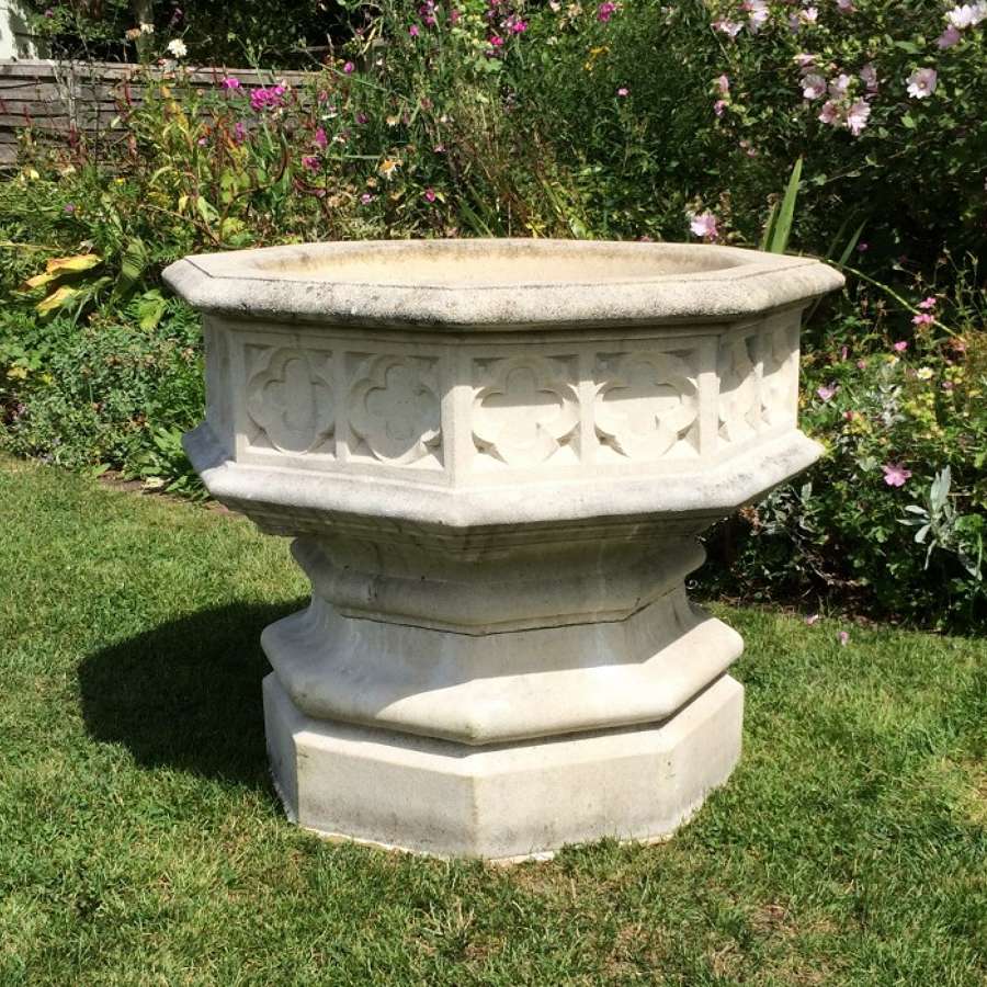 Large Haddonstone Gothic Jardiniere or Fountain