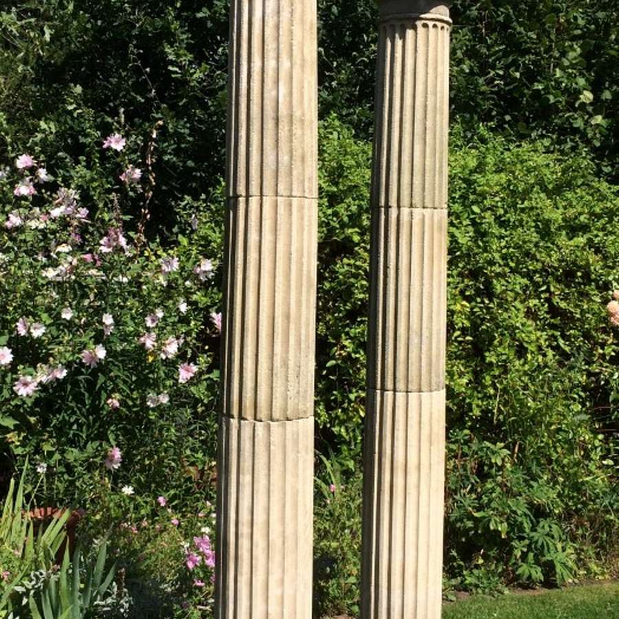 Pair of Stone Columns