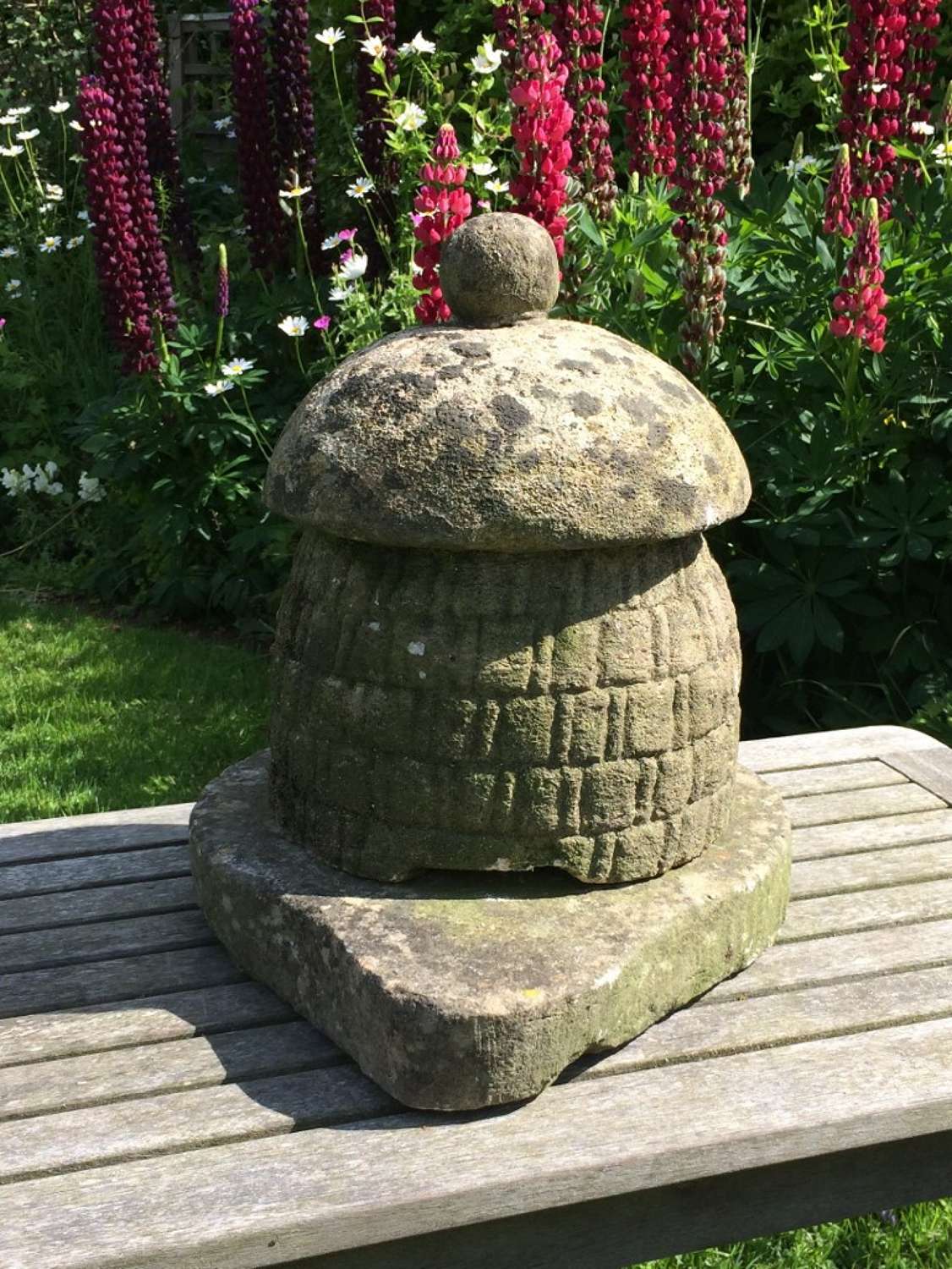 Carved Stone Beehive