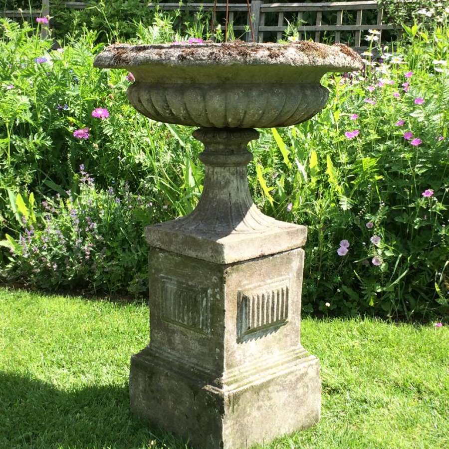 Small Urn and Pedestal