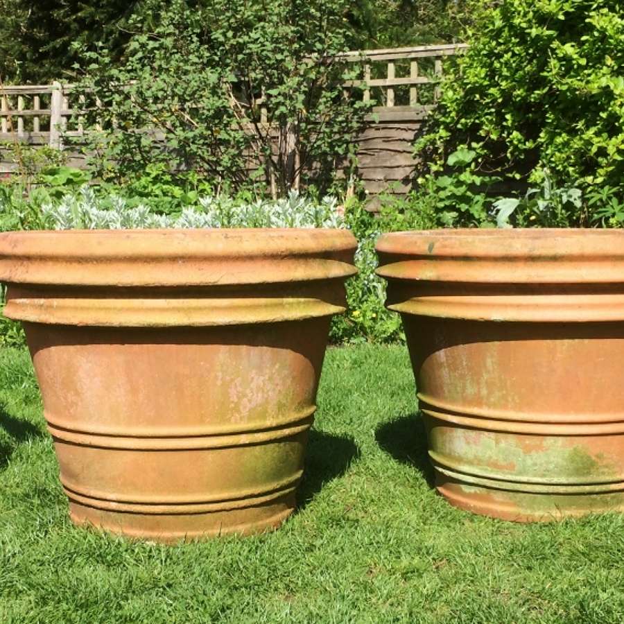 Pair of Large Terracotta Pots