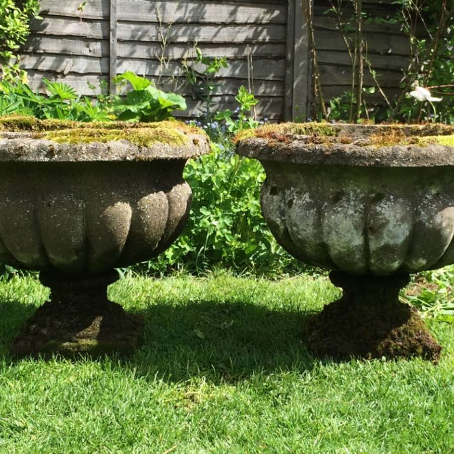 Pair of Antique Garden Urns 