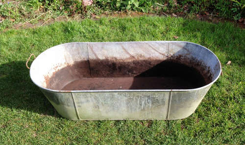Galvanised Bath