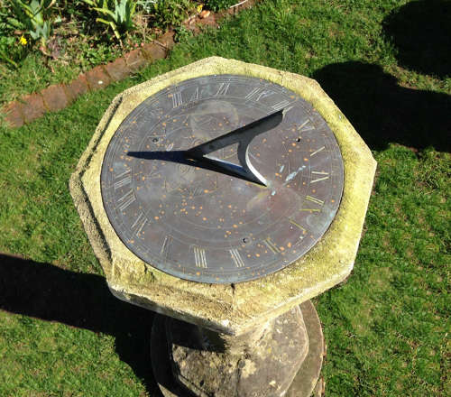 Large Antique Stone Sundial
