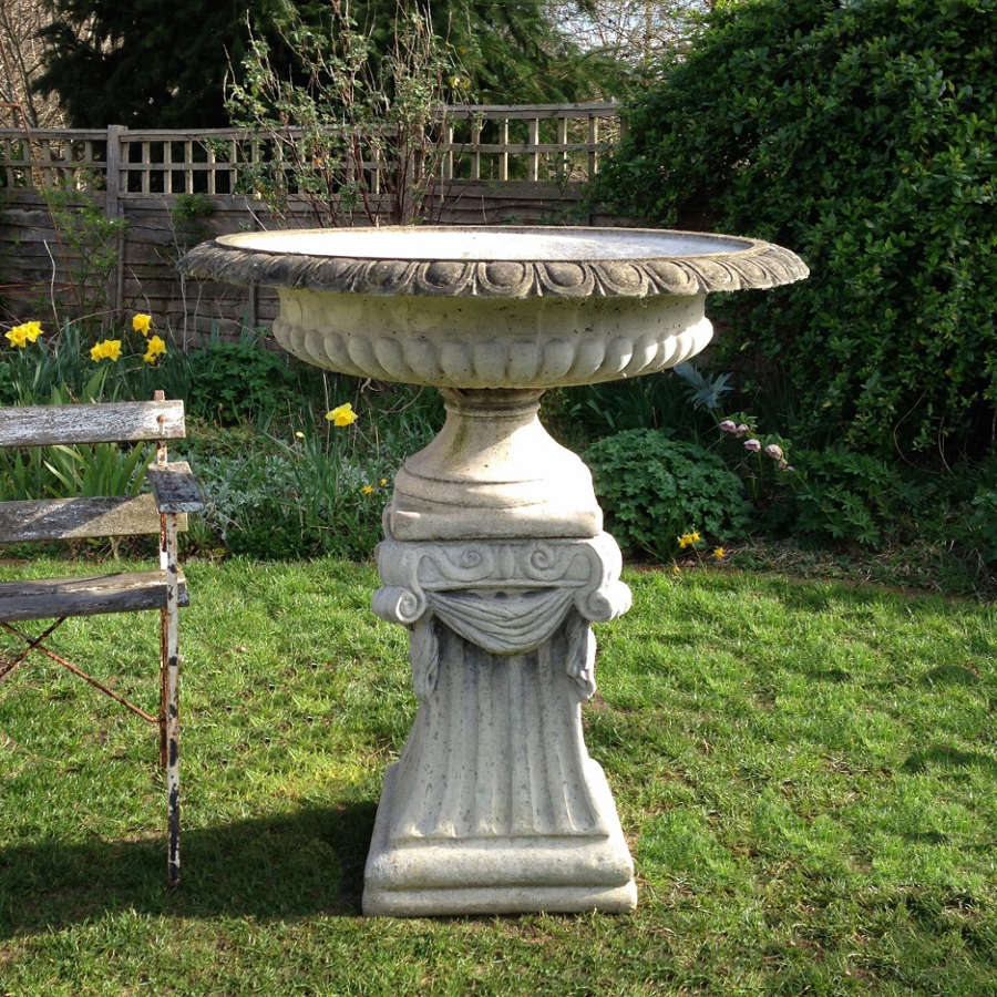 Large Tazza Urn and Pedestal