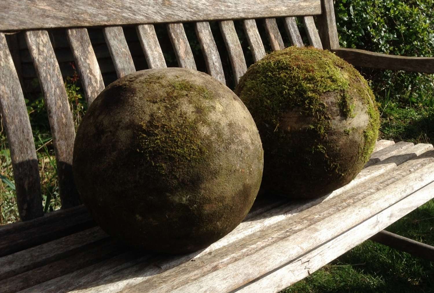 Pair of Mossy Balls