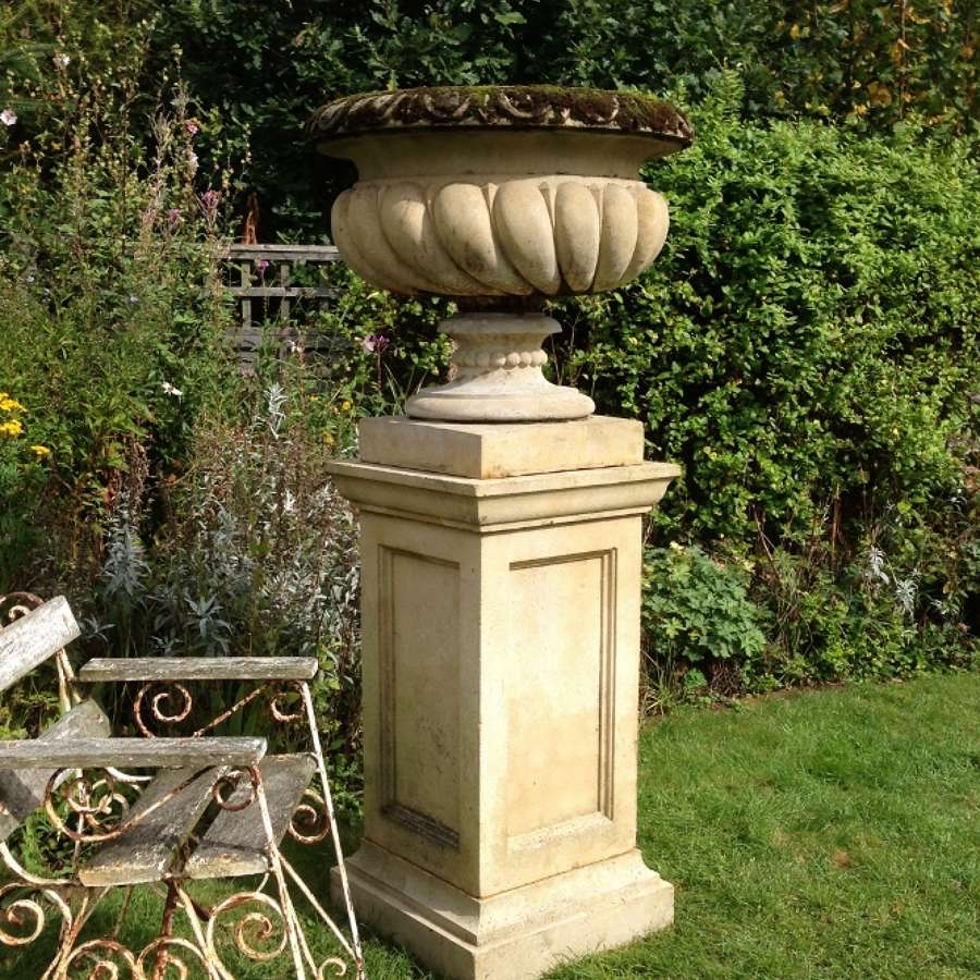 Large Garden Urn and Pedestal