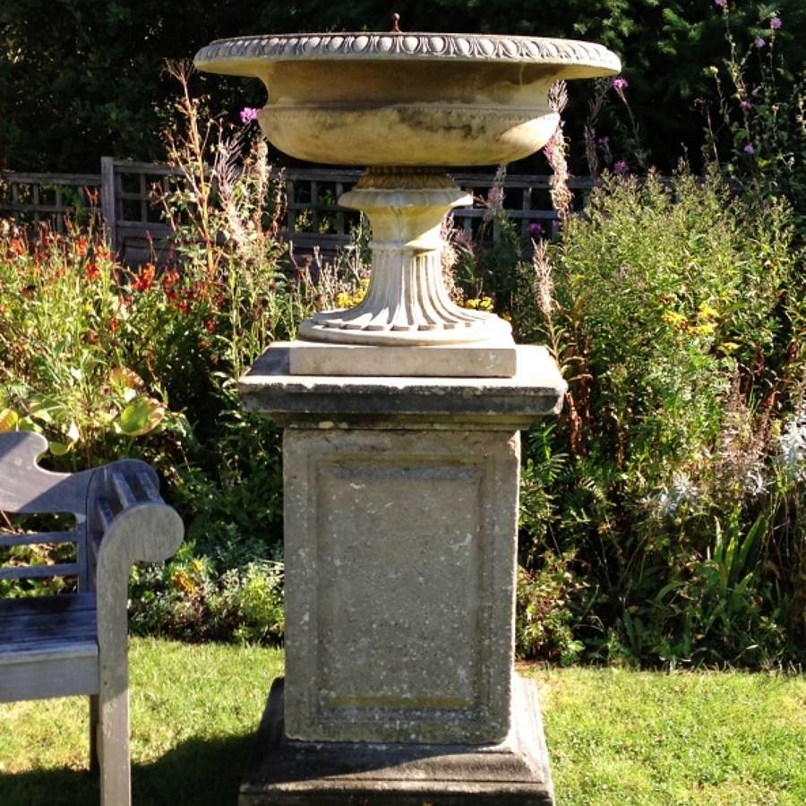 Large Tazza Urn and Pedestal