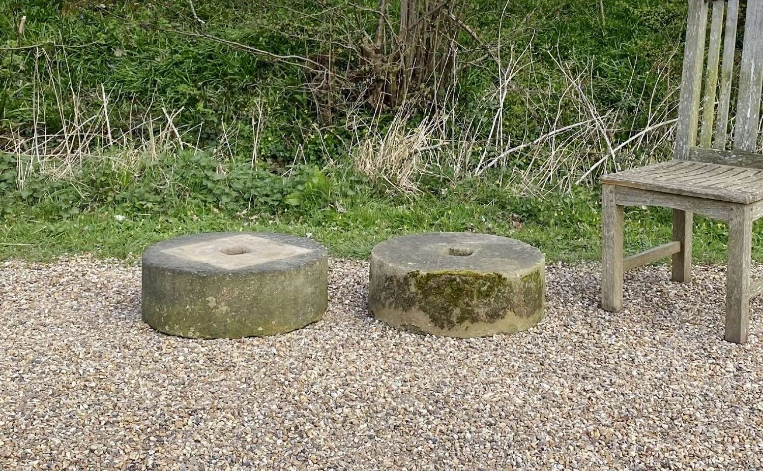 Pair of Small Mill Stones