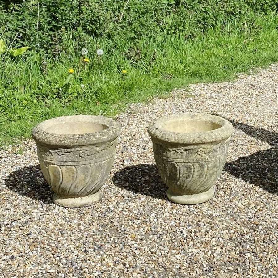 Pair of Small Vintage Planters