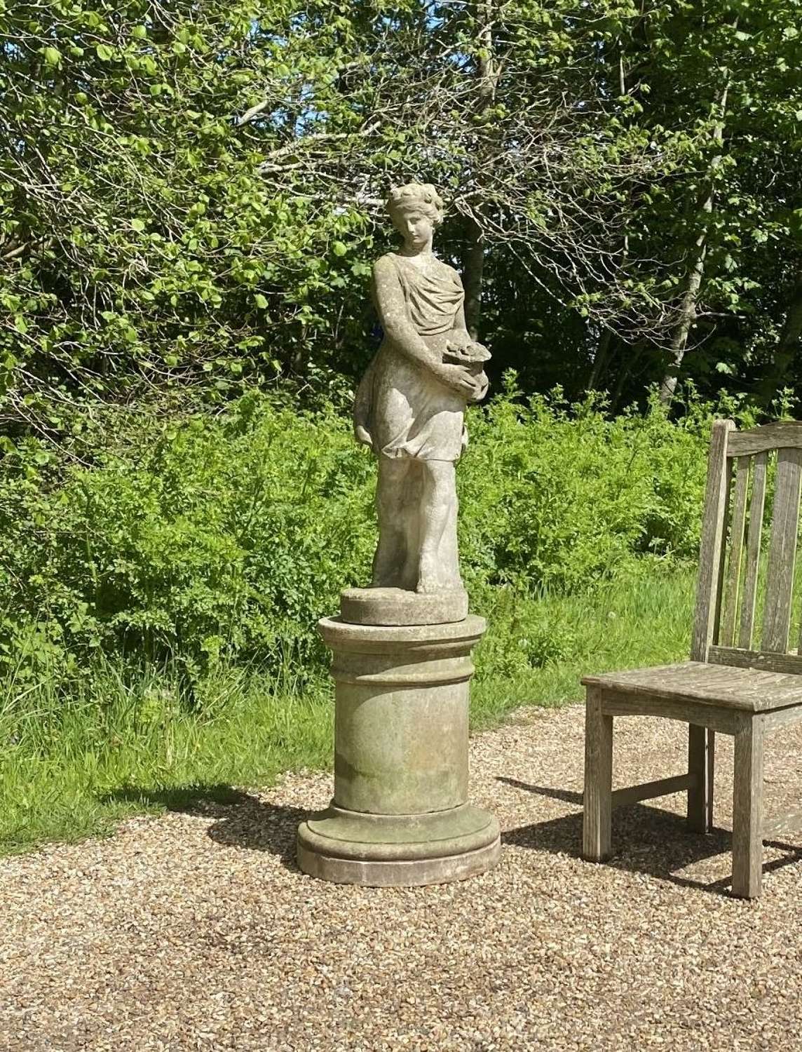 Figure of Flora with Pedestal