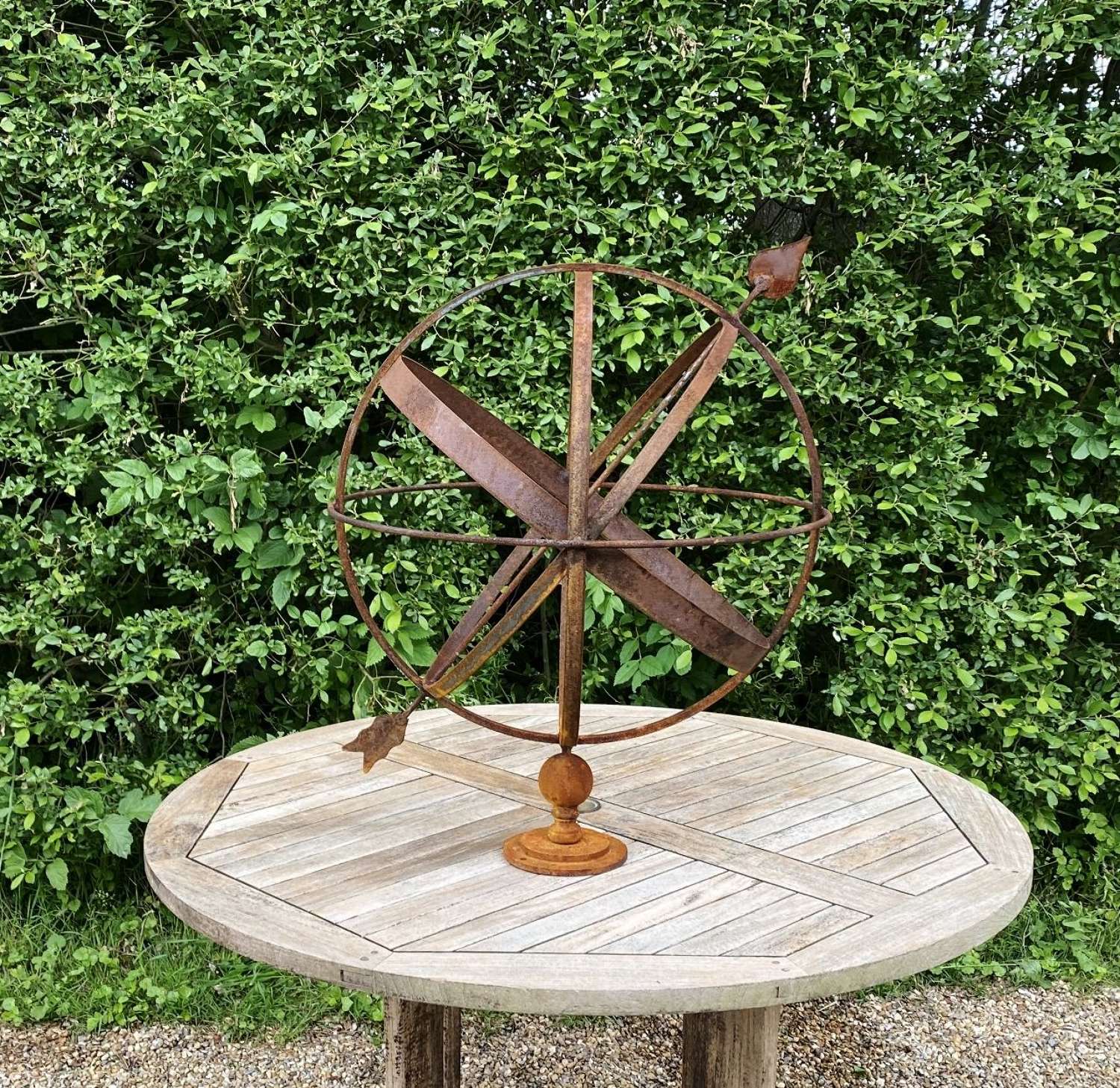 Large Rusted Armillary