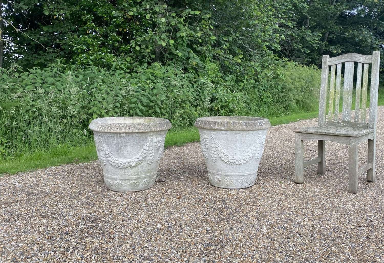 Pair of Garland Planters
