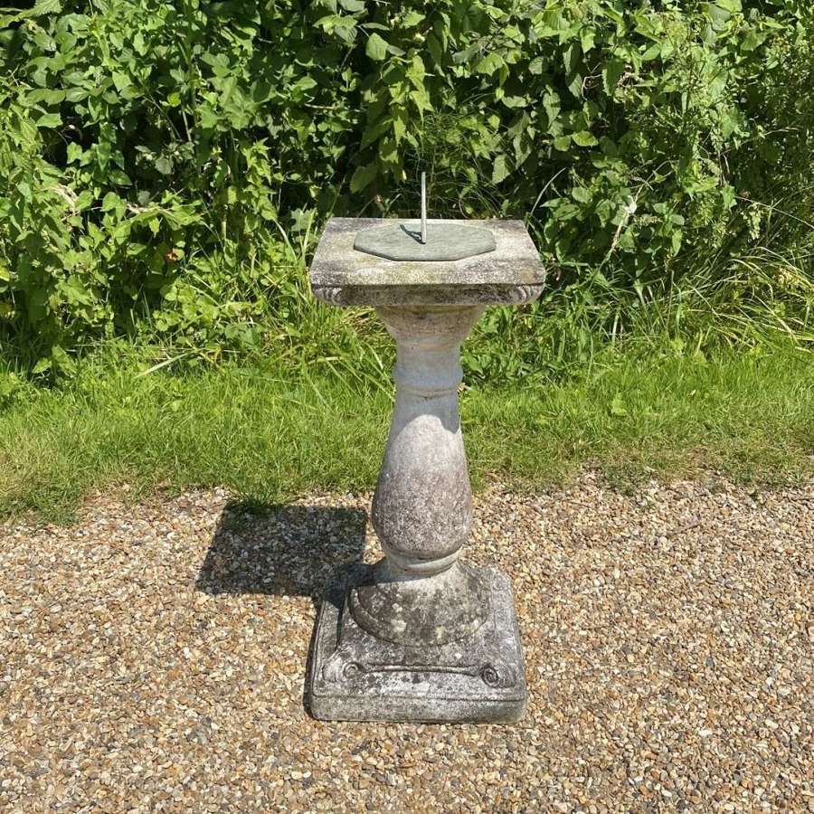 Patinated Scroll Sundial