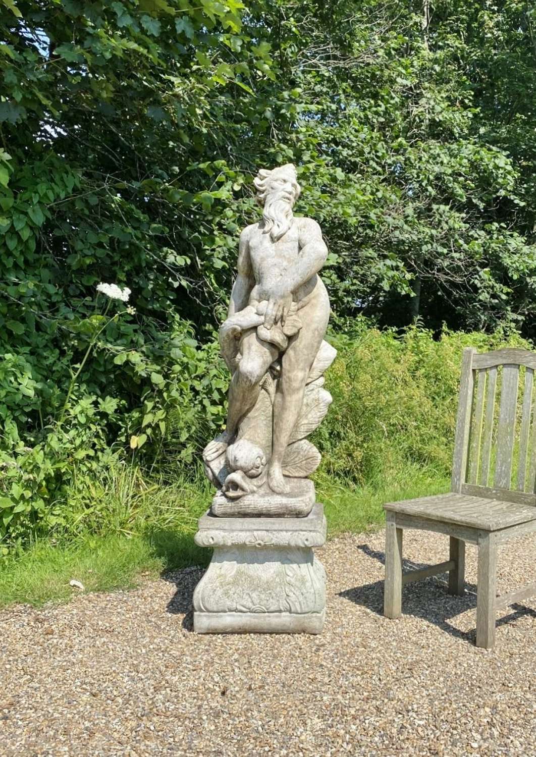 Figure of Neptune and Pedestal