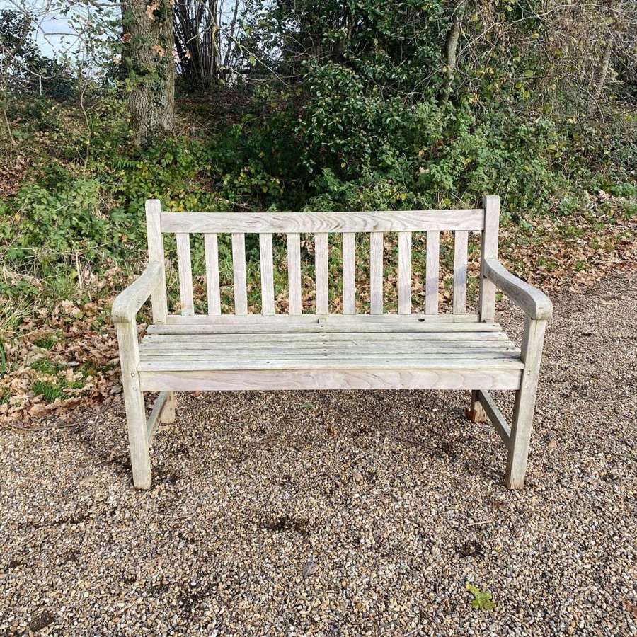 Silvered Traditional Bench