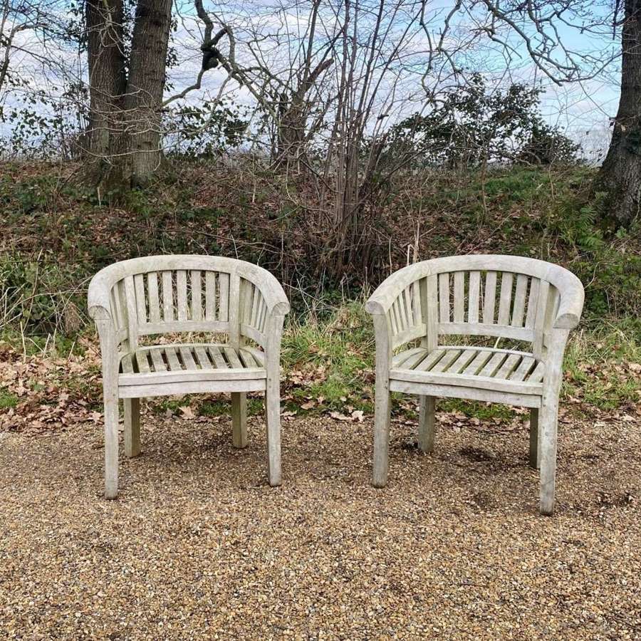 Pair of Curved Seats
