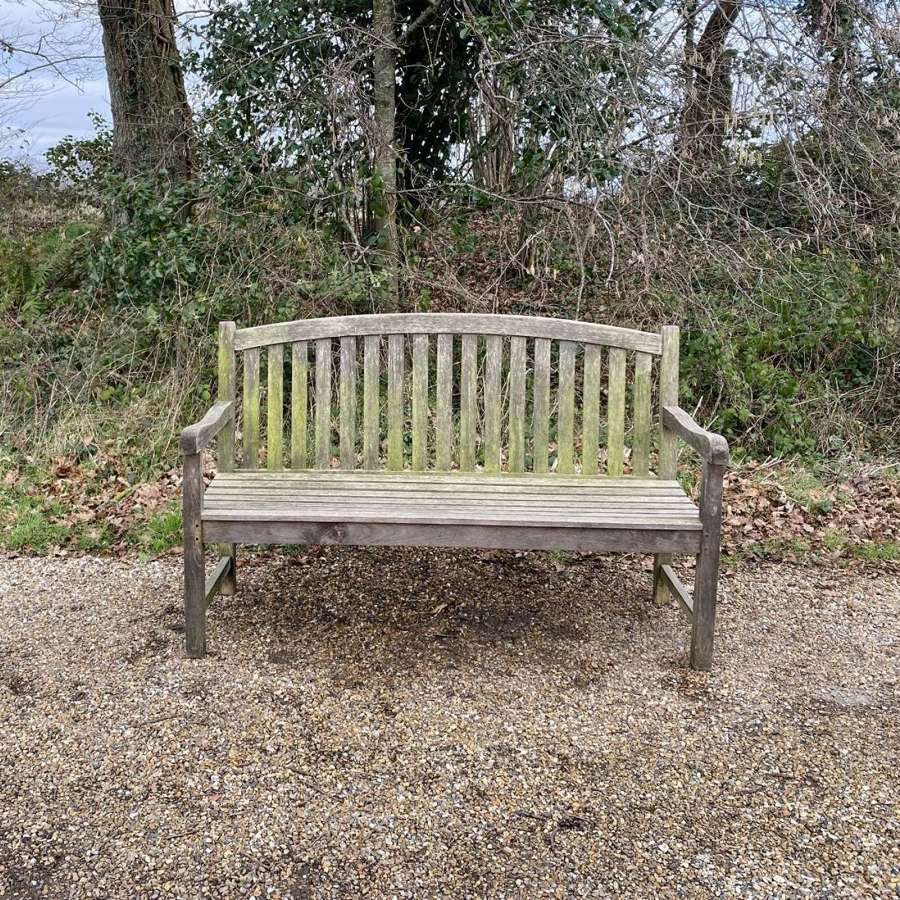 Weathered Arched Back Bench