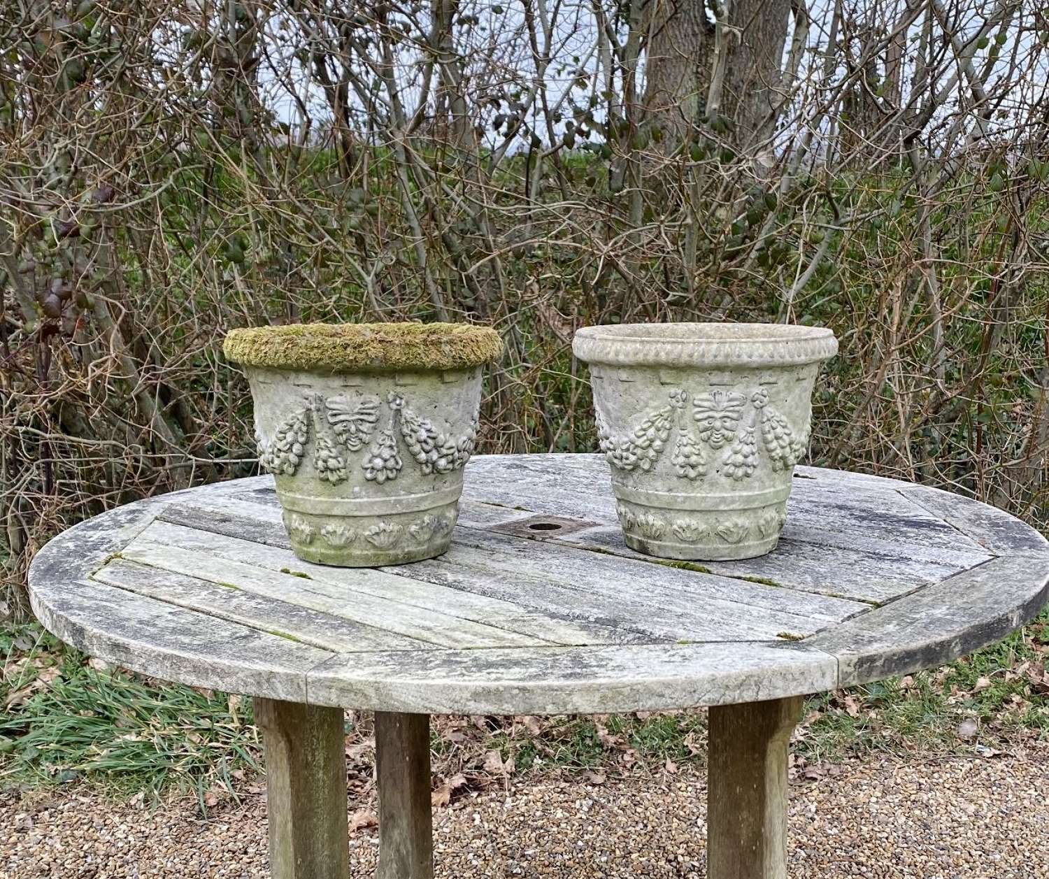 Pair of Small Decorative Planters