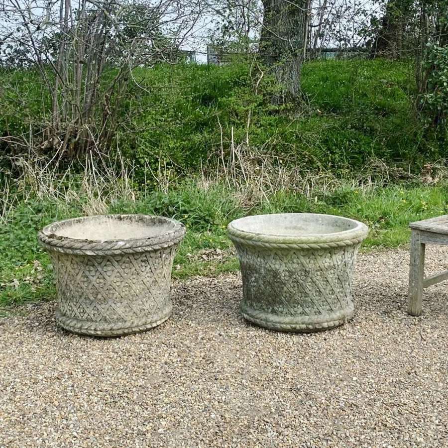 Pair of Large Flower Planters