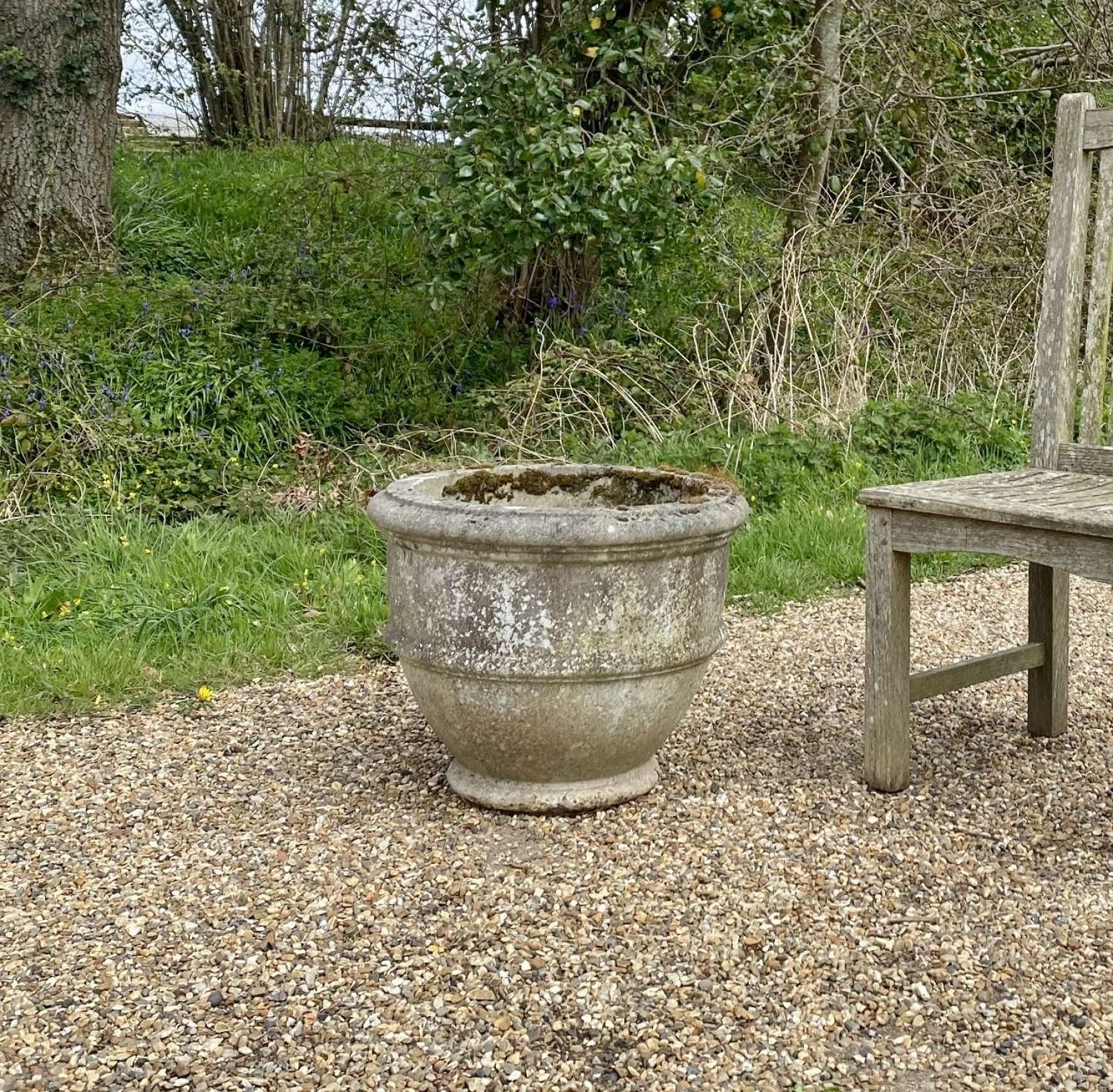 Patinated Egg Cup Planter