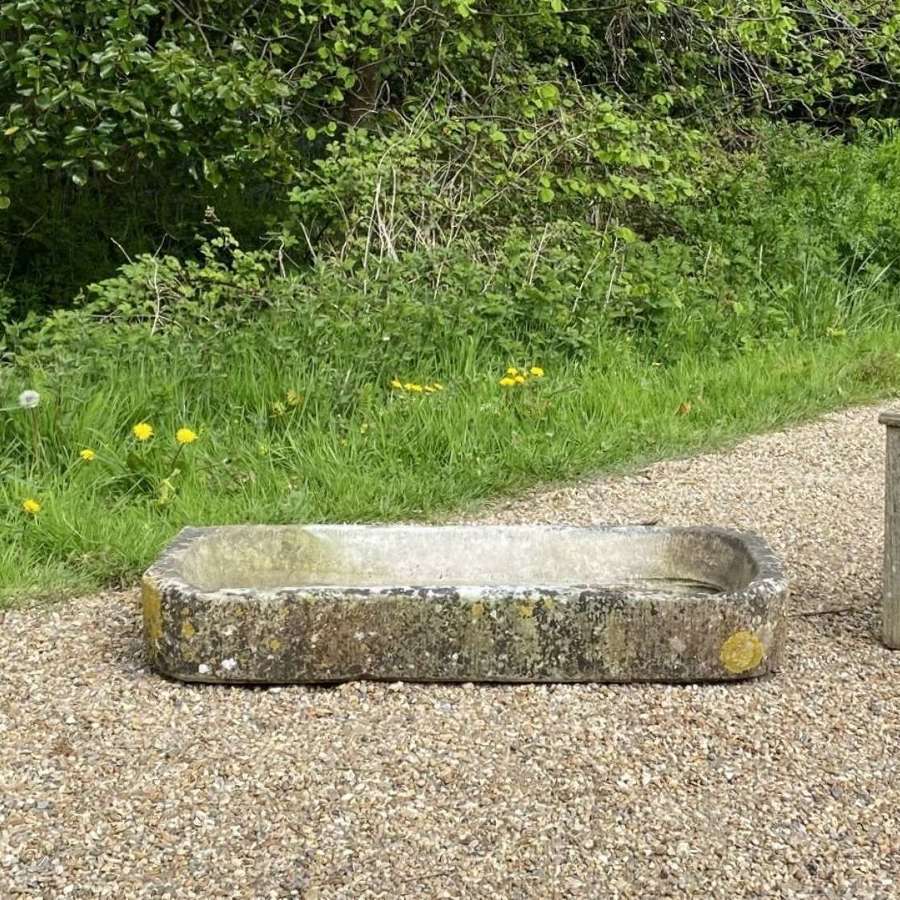 Limestone Sink with Lichen