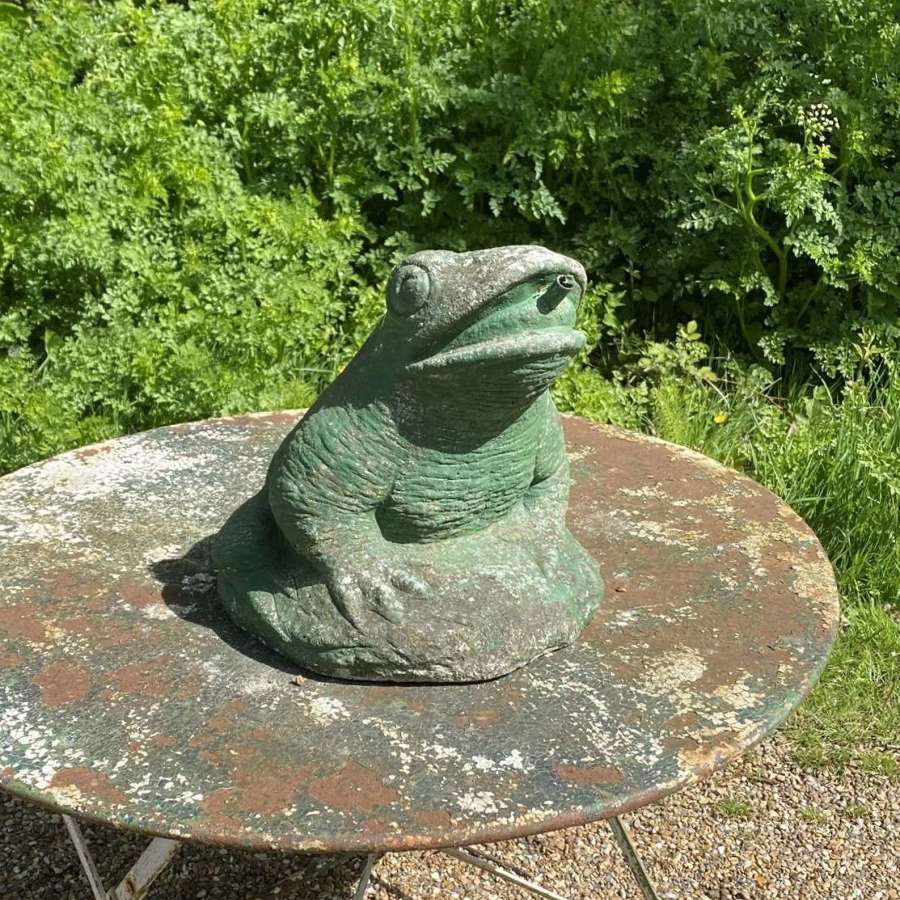 Large Mid-Century Frog Fountain