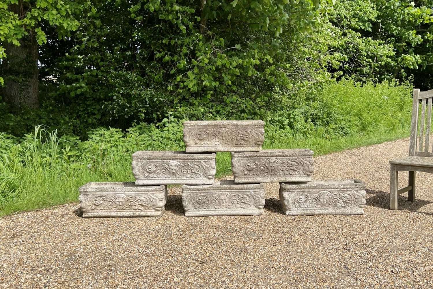 Weathered Lion Troughs