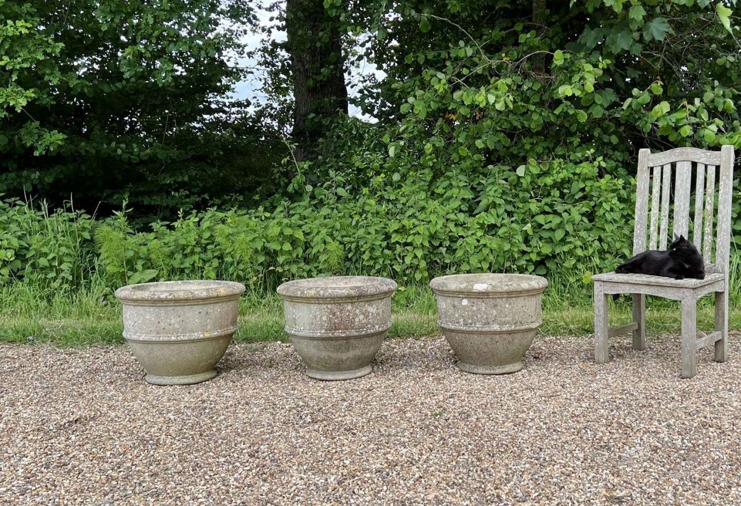 Patinated Eggcup Planters