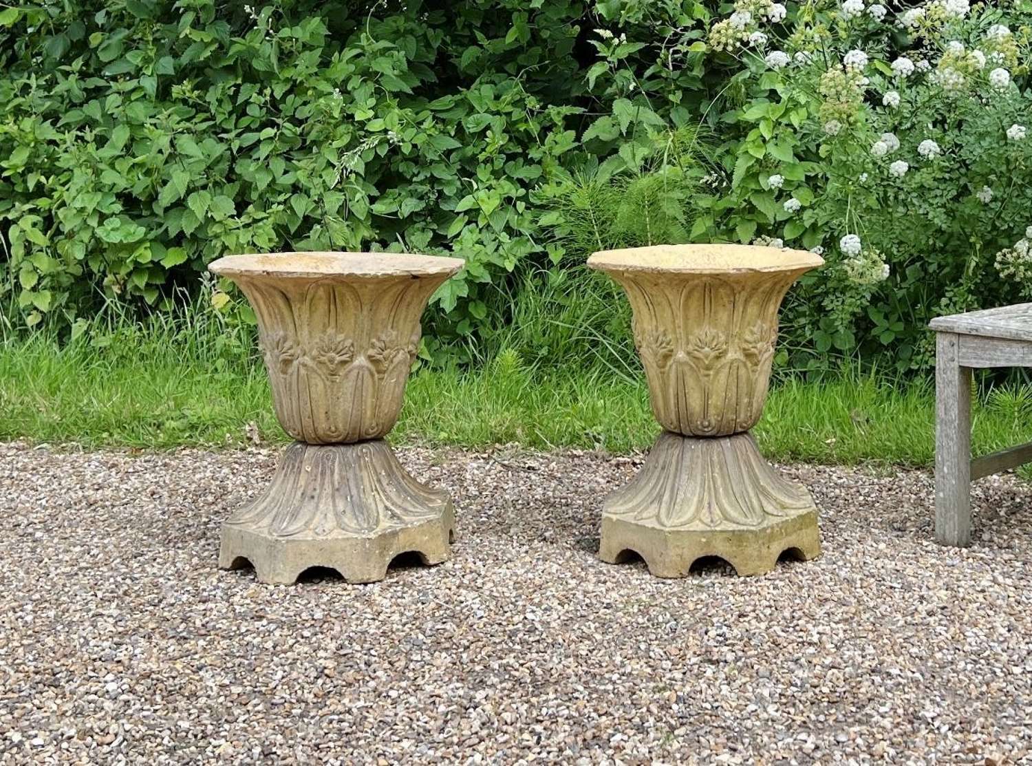 Pair of 19th Century Terracotta Vases