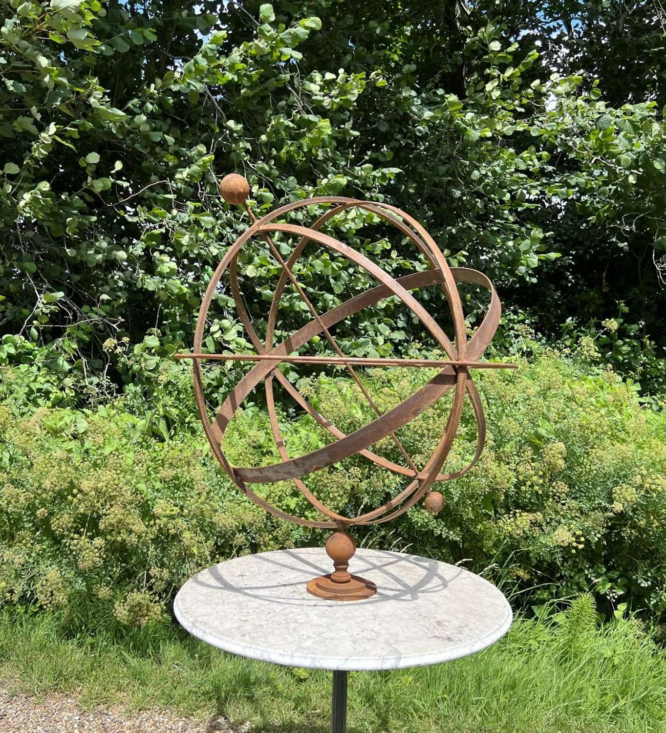 Large Rusted Armillary