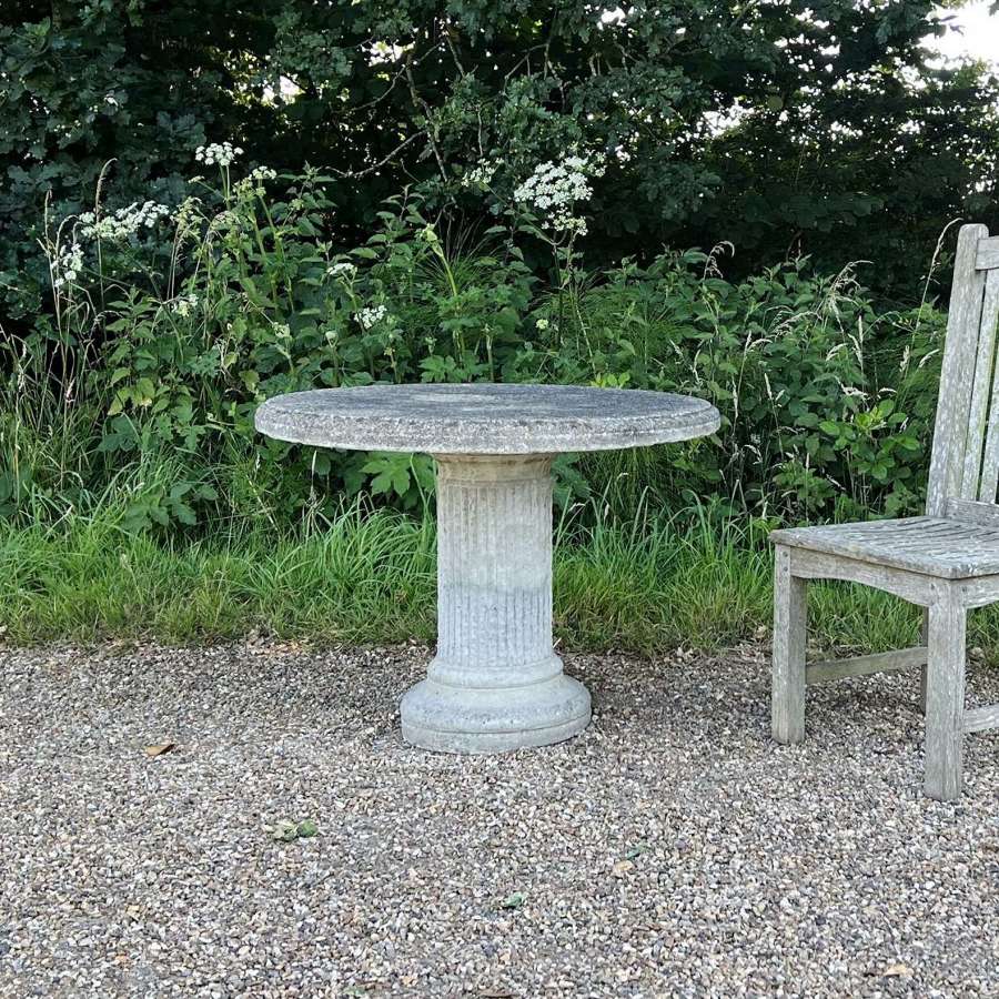 Fluted Stone Table